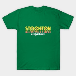 Retro Stockton California T-Shirt